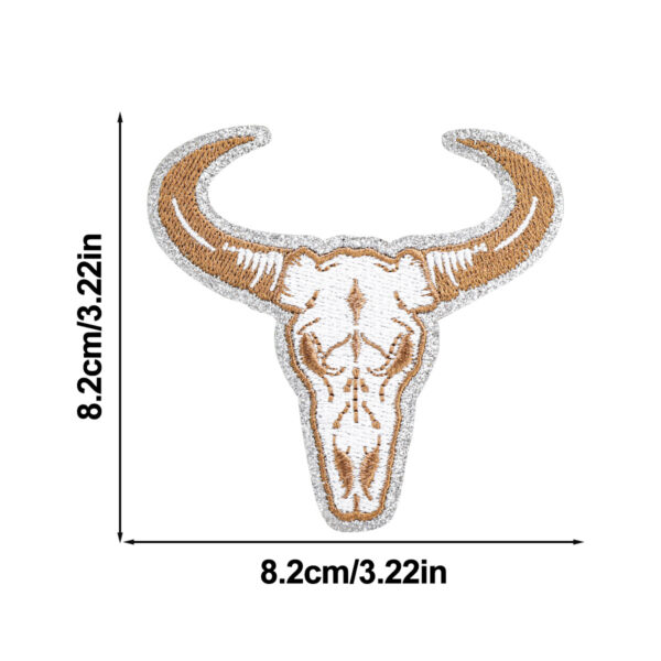 oly-27dbd72f7b2b80eff87e0816f2799273 Wholesale Vintage bull skull embroidered patch