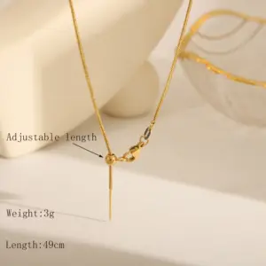 Snake bones chain-Gold