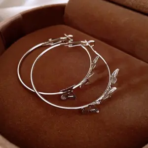 134# Silver Needle-Silver-Butterfly