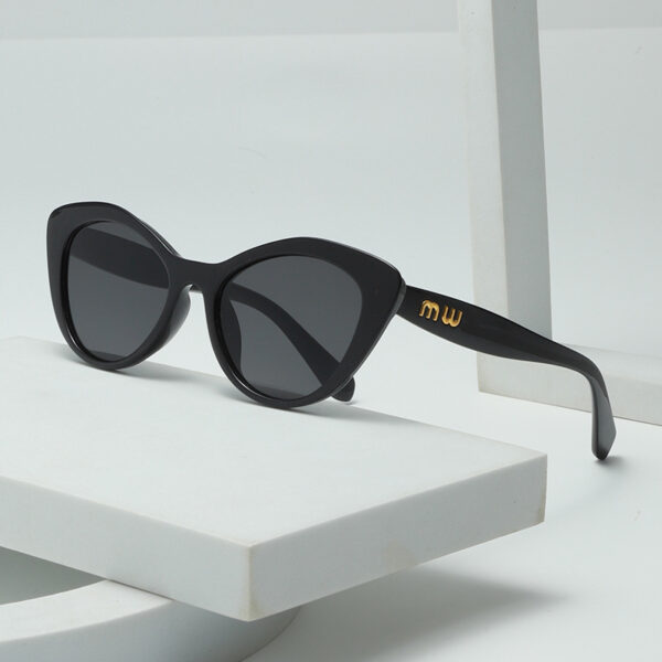 Wholesale 2024 New Cat's Eye European and American Retro Sunglasses Women's Fashionable High-end Sense Internet Trendy Street Photoshoot UV-proof Sunglasses
