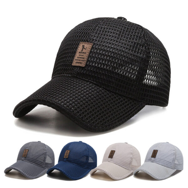 Wholesale Hat Men's Summer 2025 New Gauze Sun Visor Trendy Fishing Baseball Mesh Hat Breathable Peaked Cap for Women