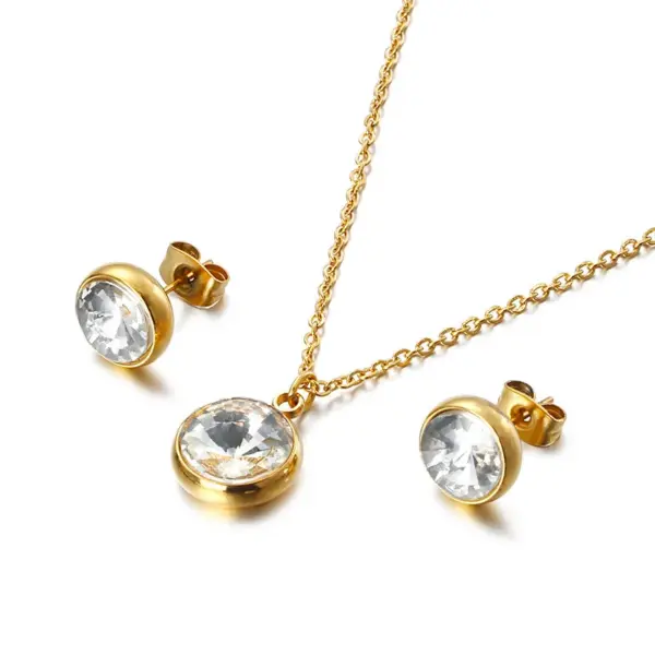 Wholesale PVD Coated 18K Gold Plated Titanium Steel Waterproof Non Tarnish
