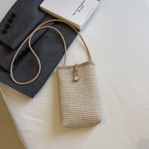 Khaki white buckle