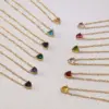 Wholesale Ion Plating (IP) 18K Gold Plated Heart Shape 304 Stainless Steel Sweet Simple Style Commute Waterproof Non Tarnish 304 Stainless Steel Necklace