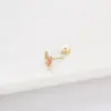 Wholesale 1 Piece 316L Stainless Steel Copper Artificial Pearls Zircon Ear Cartilage Rings & Studs Heart Shape Flower Butterfly Waterproof Non Tarnish Surgical Steel Women'S