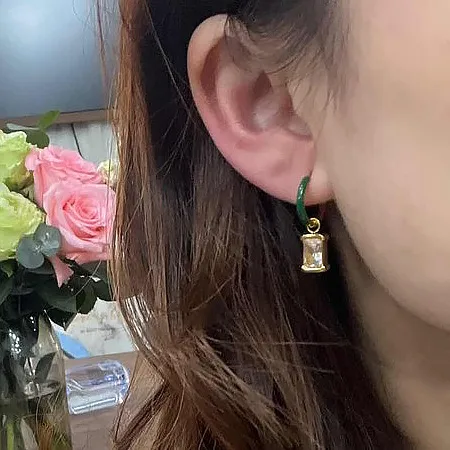 Wholesale PVD Coated Real Gold Plated Oval Heart Shape Rectangle 304 Stainless Steel Casual Waterproof Non Tarnish Drop Earrings