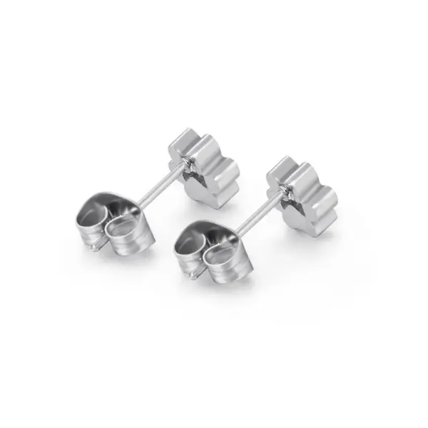 Wholesale PVD Coated 18K Gold Plated Heart Titanium Steel Fashion Waterproof Non Tarnish Earrings Ear Studs