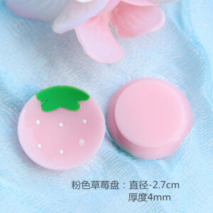 Pink Strawberry Plate