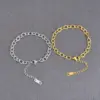 Wholesale 304 Stainless Steel Geometric PVD Coated 18K Real Gold Plated Fashion Waterproof Non Tarnish Plating Gold Silver Bracelets