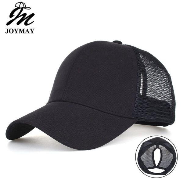 Wholesale Zhongmei Spring and Summer New Light Edition 7 Color Ponytail Hole Mesh Cap Baseball Cap Sunshade Outdoor Sun Hat B654