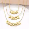 Wholesale Jewelry Basic Simple Style Letter Copper 18K Gold Plated