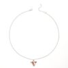 Wholesale Western style alloy mini cow head random pattern pendant simple fashion ladies jewelry necklace