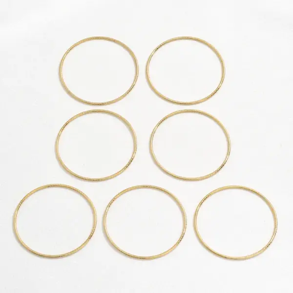 Glam Simple Style Circle 201 Stainless Steel Bangle In Bulk