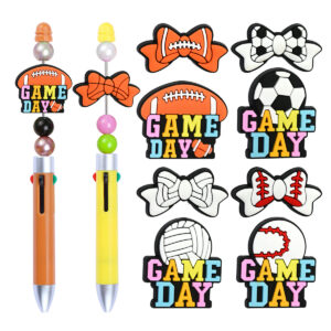 Wholesale Ball Series PVC Soft Rubber Student High-Value Beads Accessories