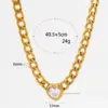 PVD Coated Real Gold Plated 16K Gold White Gold Plated Gold Plating Heart Shape 304 Stainless Steel Simple Style Waterproof Non Tarnish Bracelets Earrings Necklace