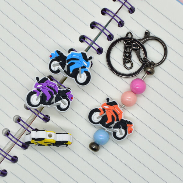 oly-28421707eb739cb660121b9ef6027cd6 Wholesale Random 100pcs Motorcycle Beads PVC Soft Rubber Beads