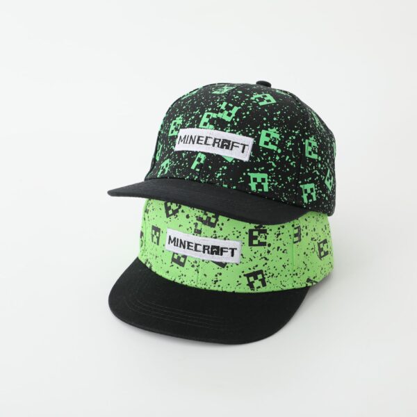 Wholesale Minecraft Kidsren's Hat Creeper Cartoon Peaked Cap Spring & Fall New Sun Protection Visor Baby Baseball Cap