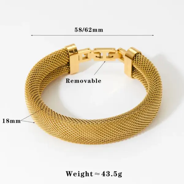 Wholesale PVD Coated Real Gold Plated 16K White Plating Solid Color 304 Stainless Steel Modern Style Waterproof Non Tarnish Bangle