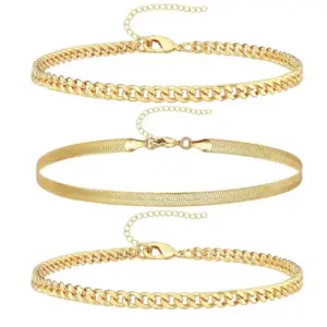 Gold Snake Bones Chain 6 Magic * 2 Anklet Three-Piece Set