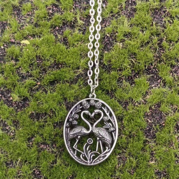 Wholesale temu Amazon Europe and America Cross-border Hot Selling Vintage Wildflower Mushroom Animal Wolf Crane Owl Vintage Necklace Pendant