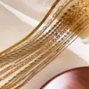 Wholesale 304 Stainless Steel Geometric PVD Coated Real Gold Plated Basic Simple Style Waterproof Non Tarnish Irregular Surgical Steel O-shaped Chain Cable Chain Twisted Rope Chain Gold Chain Necklace