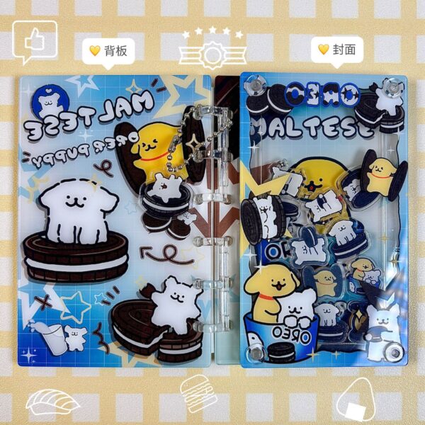 Wholesale [Line Puppy] Original Cartoon A7 Loose-leaf Book Rocking Notebook Cute Girl Heart High-value Animation