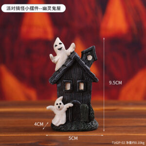 7142p-02 party funny little ornament--ghost haunted house / As shown in the figure