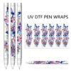 Wholesale 2pcs/pack Butterfly Cow Sunflower UV DTF Transfer Crystal Pen UV DTF Wraps