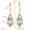 oly-2864432684bdca5a000036c5291411eb Wholesale Vintage Court Style Long Geometric Earrings Light Luxury High-end Sense Diamond-encrusted Cat's Eye Earrings High Quality Silver Pin Earrings
