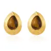 Wholesale PVD Coated 18K Gold Plated Water Droplets 304 Stainless Steel Retro Baroque Style Classic Style Waterproof Non Tarnish Ear Studs