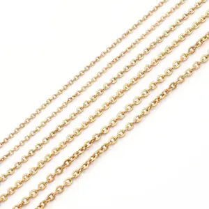Wholesale PVD Coated 18K Gold Plated Geometric Titanium Steel Fashion Waterproof Non Tarnish Necklace