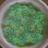 Wholesale Glow-in-the-dark rainbow bow straight beaded necklace