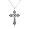Wholesale European and American Baroque Cross Vintage Bohemian 1980 Madonna Pendant Gothic Necklace