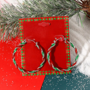 14 christmas colorful earrings a-1382
