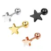 Wholesale 1 Piece Simple Style Star Stainless Steel Ear Studs