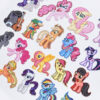Wholesale Cartoon Embroidered Rainbow Cute Pony Series Fabric Applique