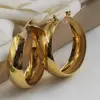 Wholesale PVD Coated 18K Gold Real Gold Plated Round 304 Stainless Steel Fashion Waterproof Non Tarnish 304 Stainless Steel Earrings