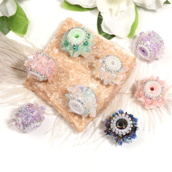 oly-28b8412aad92bfc036d7e6a5dc624458 Wholesale Heavy-duty butterfly pearl rhinestone DIY beads