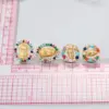 Wholesale Fashion Round Copper Inlay Zircon Ear Studs 1 Pair