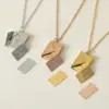 Wholesale Fashion Envelope Stainless Steel Titanium Steel Plating Pendant Necklace