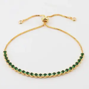 Round Green 3.5mm Bracelet