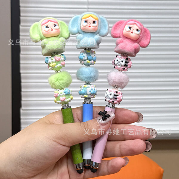 Wholesale Creative DIY Beaded Pen for Mobile Phones, Tablets, and Touchscreens