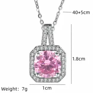 Steel Cross Chain / Pink
