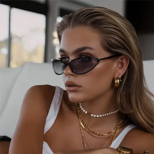 PVD Coated Real Gold Plated 18K Gold Semicircle 304 Stainless Steel Simple Style Waterproof Non Tarnish Ear Studs