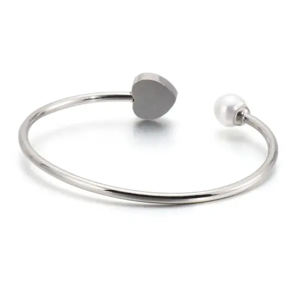 Wholesale PVD Coated 18K Gold Plated Heart Titanium Steel Korean Style Waterproof Non Tarnish