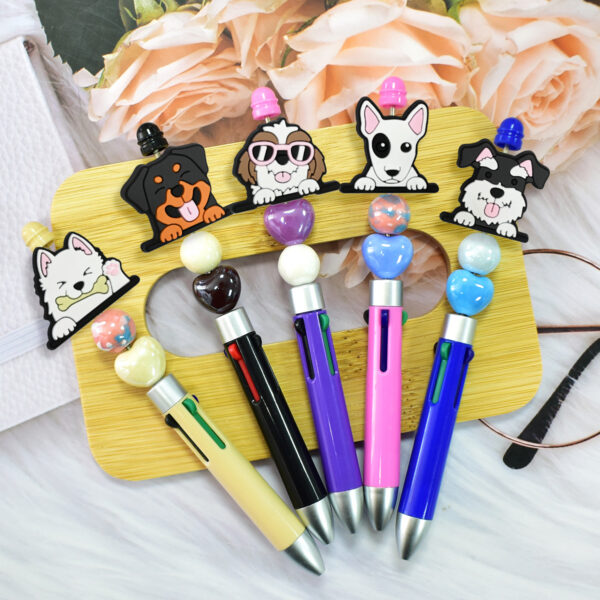 oly-28d4921dc303ccefcab45bcd9c28dc2b Wholesale Cute Cartoon Dog Decorative Soft Rubber Double-Sided Beads