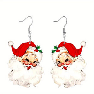 Santa claus earrings (finished product)