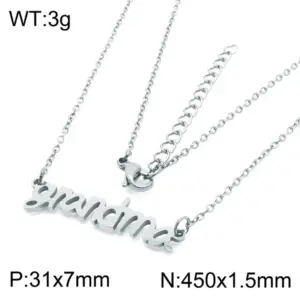 Steel Necklace Kn281813-LX