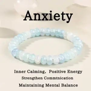 Wholesale Popular Glass Bracelet Wholesale Bracelet Original Design Women's Wholesale Bracelet Aquamarine