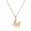 Wholesale Jewelry Fashion Letter Copper Diamond Necklace